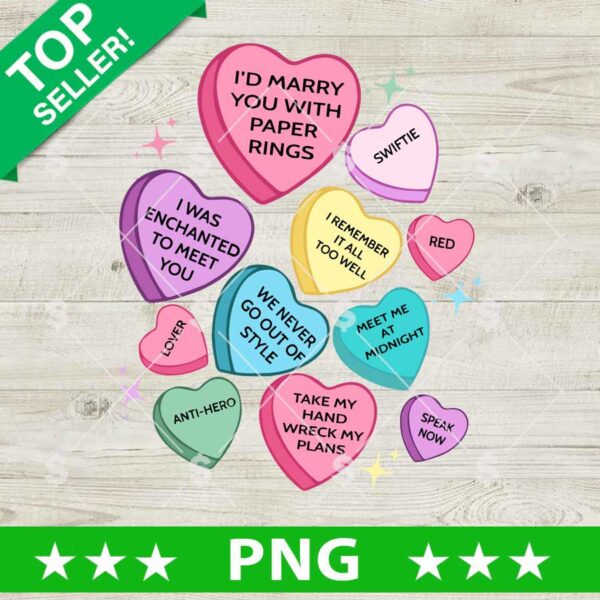 Valentine Heart Conversion Swiftie PNG