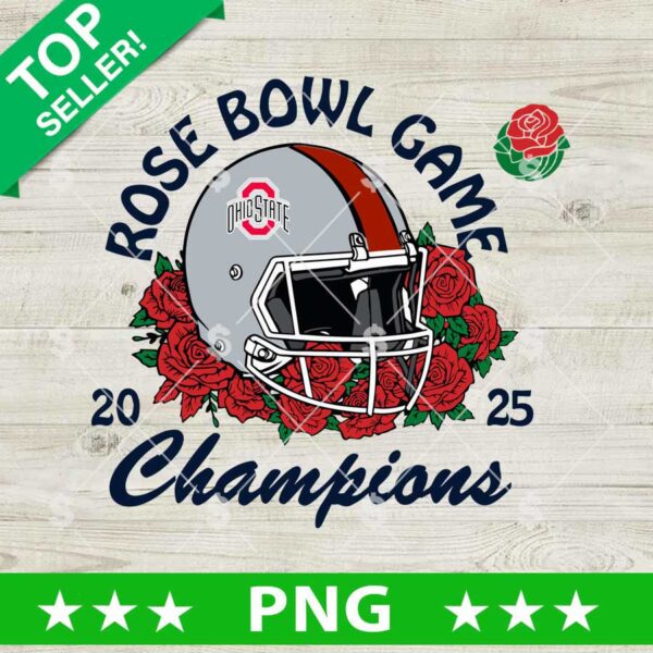 Ohio State Buckeyes Rose Bowl Game Champions PNG