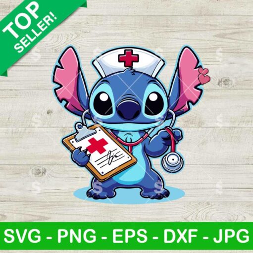 Disney Stitch Nurse SVG