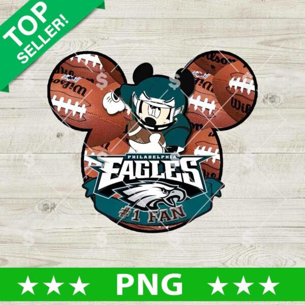 Mickey Philadelphia Eagles #1 Fan PNG