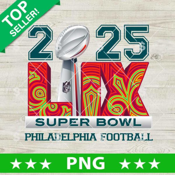 2025 Super Bowl Philadelphia Football PNG