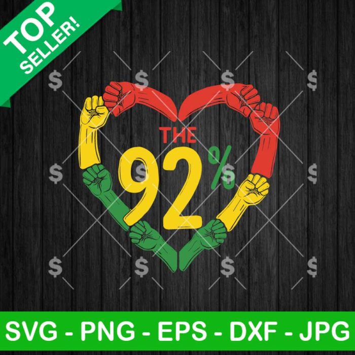 92% Voted Black History Month SVG