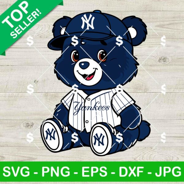 Care Bears New York Yankees Baseball SVGCare Bears New York Yankees Baseball SVG