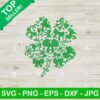 Coquette Bow Clover St Patricks Day SVG