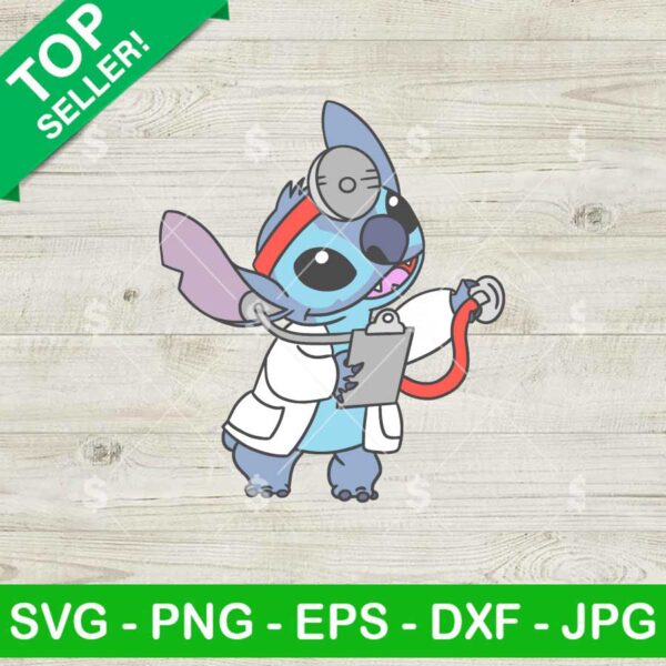 Doctor Stitch SVG, Disney Doctor Stitch SVG, Funny Stitch Job SVG