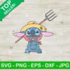 Stitch As Farmer SVG