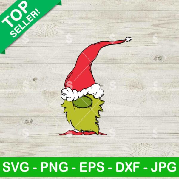 Gnome Grinch SVG, Christmas Gnome SVG, Holiday Gnome Grinch SVG