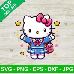 Hello Kitty Back To School SVG