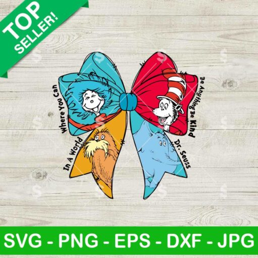 Dr Seuss Coquette Bow SVG