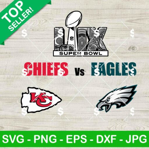 KC Chiefs Vs Philadelphia Eagles SVG