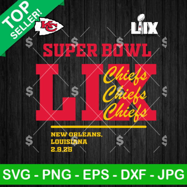Kansas City Chiefs Super Bowl LIX 2025 SVG