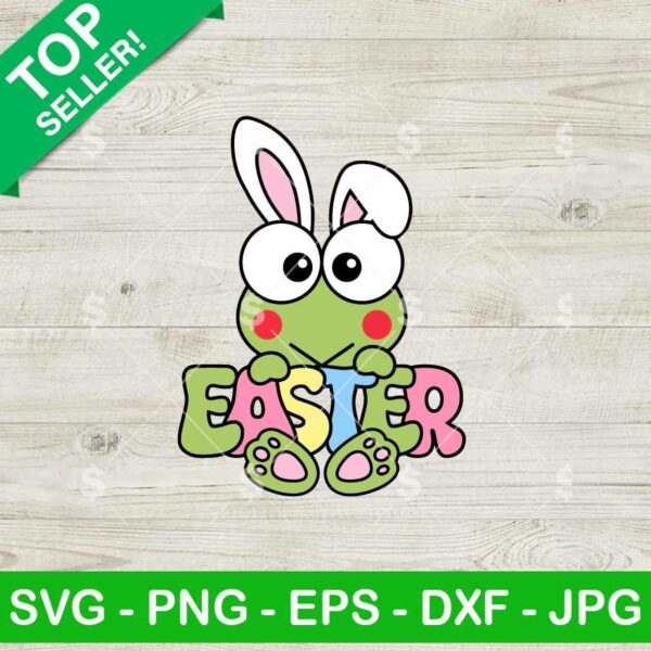 Keroppi Bunny Easter SVG, Keroppi Happy Easter SVG, Sanrio Easter Bunny SVG