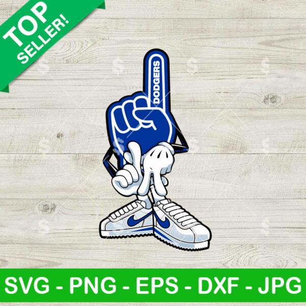 LA Dodgers Baseball SVG
