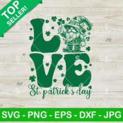 Love Gnome St Patrick's Day SVG