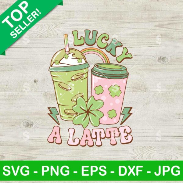 Lucky A Latte SVG