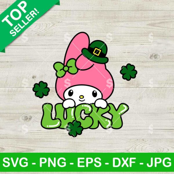 My Melody Lucky Shamrock SVG