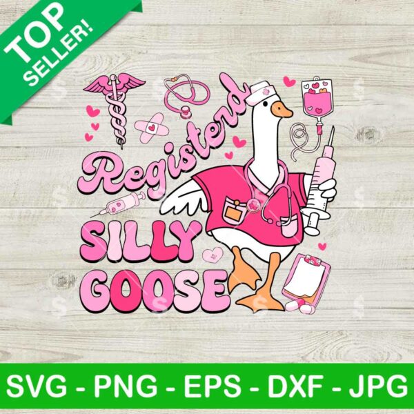 Pink Registered Silly Goose Nurse SVG