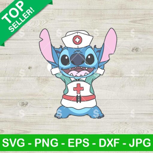 Nurse Disney Lilo Stitch SVG