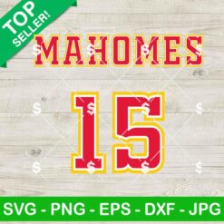 Patrick Mahomes 15 SVG