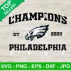 Philadelphia Eagles Champions 2025 SVG