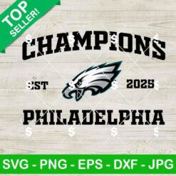 Philadelphia Eagles Champions 2025 SVG