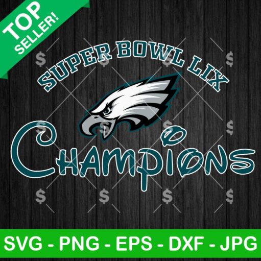 Philadelphia Eagles Super Bowl LIX Champions SVG