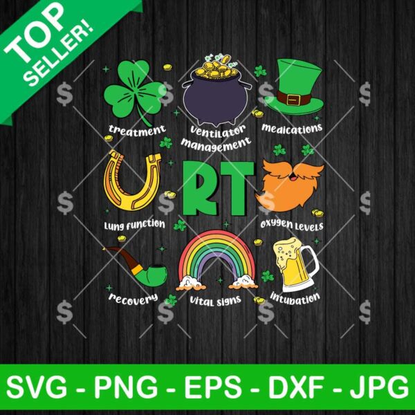 RT Nurse St Patrick's Day SVG