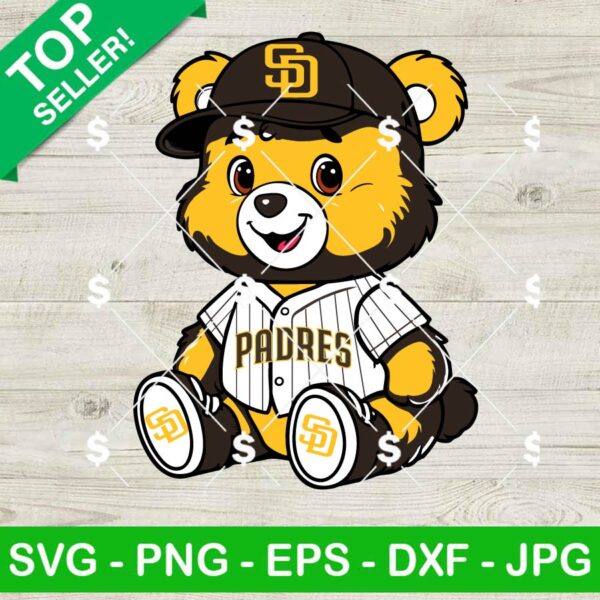 San Diego Padres Care Bears Baseball SVG