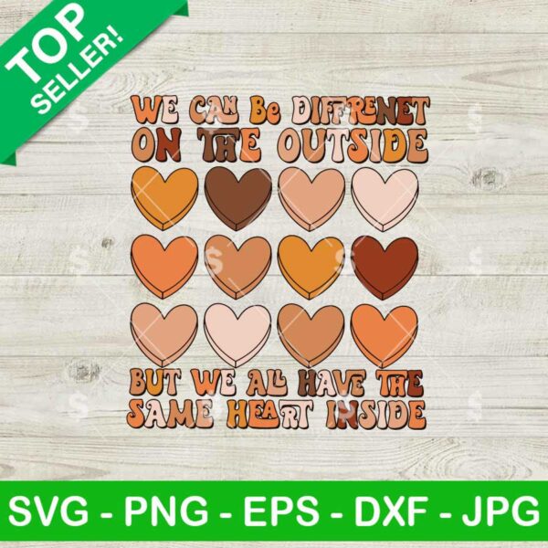 We Have The Same Heart Black History SVG