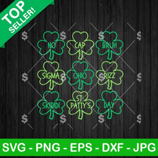 Skibidi St Patty's Day SVG