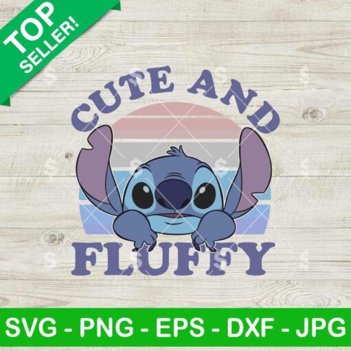 Stitch Cute and Fluffy SVG