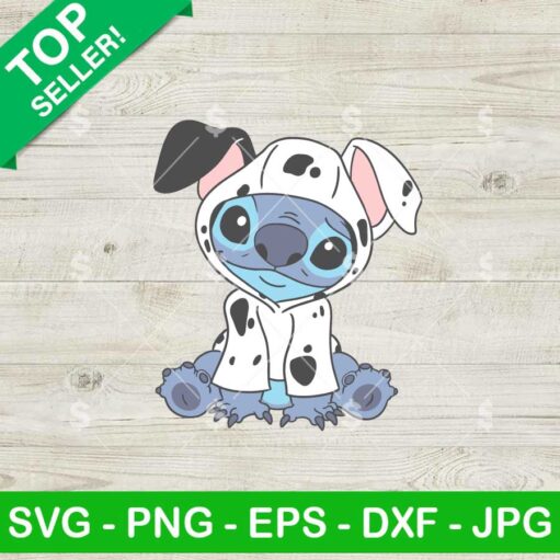 Stitch And Dalmatian SVG