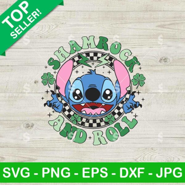 Stitch Shamrock and Roll SVG