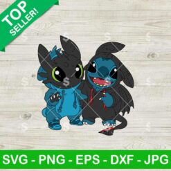 Stitch As Toothless SVG