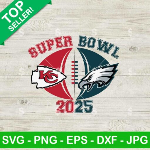 Super Bowl Eagles Vs KC Chiefs SVG