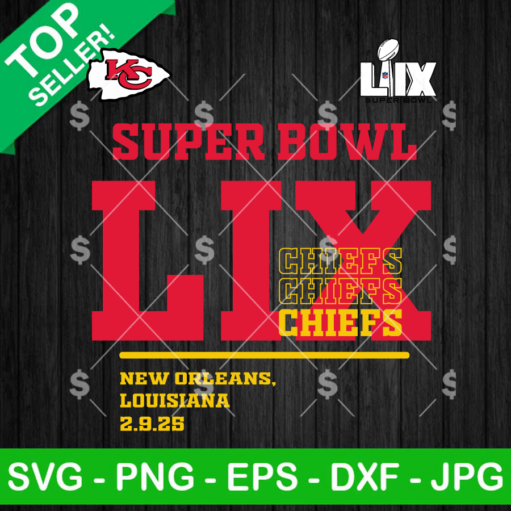 Super Bowl LIX Kansas City Chiefs SVG