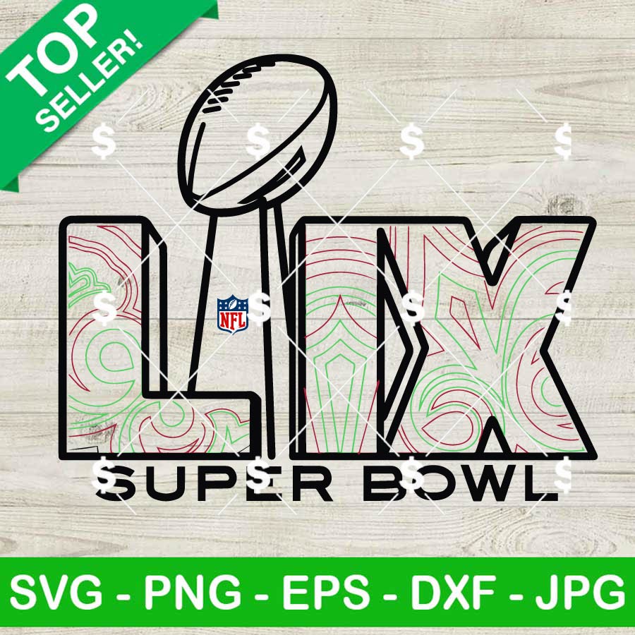 Super Bowl LIX Logo SVG, Super Bowl 2025 SVG