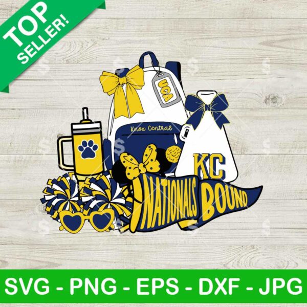 UCA Cheer Nationals Knox Central SVG, Disney Cheer Nationals Bound SVG, UCA Cheerleading SVG