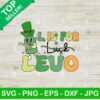 L Is For Levo Nurse St Patricks Day SVG