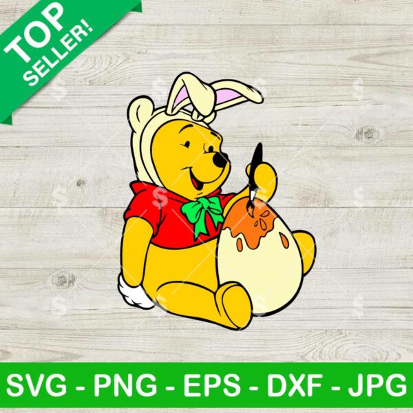Winnie The Pooh Easter Egg SVG