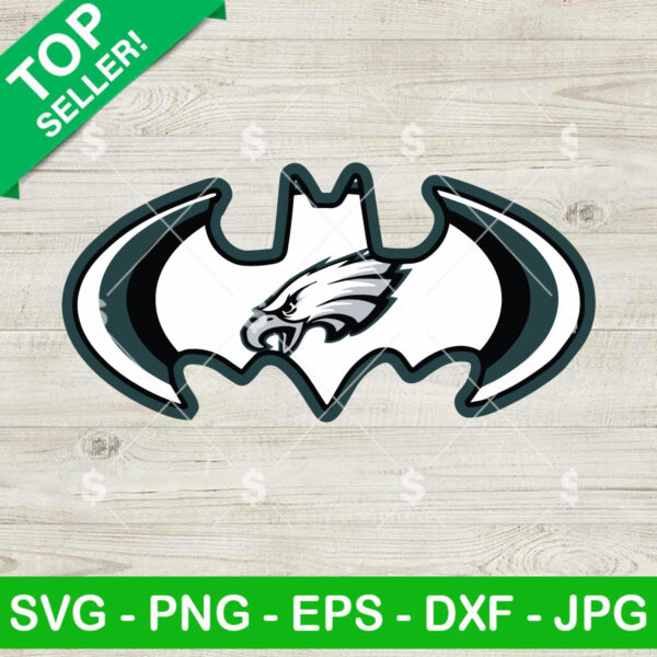 Philadelphia Eagles Batman Logo SVG