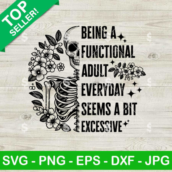 Being a Functional Adult SVG