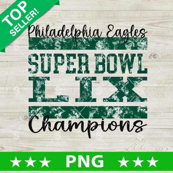 Philadelphia Eagles Super Bowl LIX Champions PNG