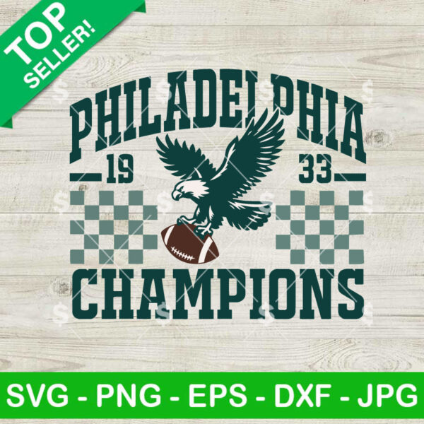 Philadelphia Champions Super Bowl 2025 SVG