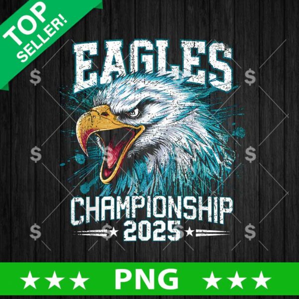 Philadelphia Eagles Super Bowl Champions PNG, Super Bowl LIX PNG, Philadelphia Eagles Football Sublimation PNG