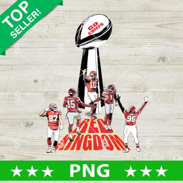 Red Kingdom KC Chiefs Super Bowl Champions PNG