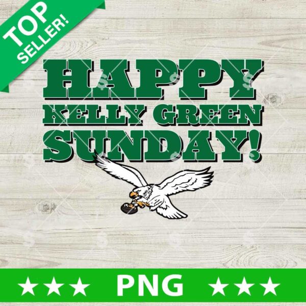 Happy Kelly Green Sunday PNG