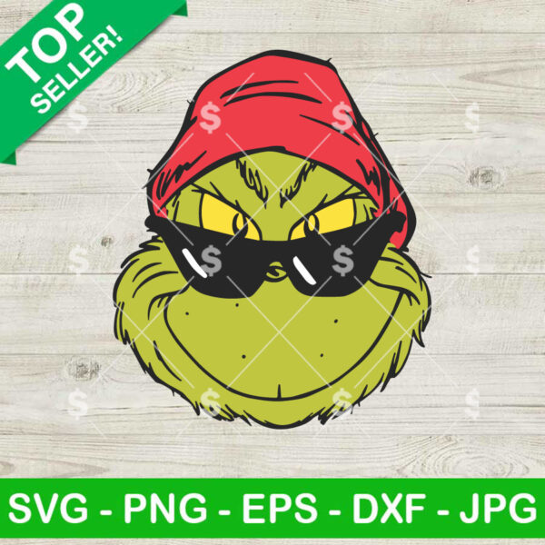 Grinch with Sunglasses SVG