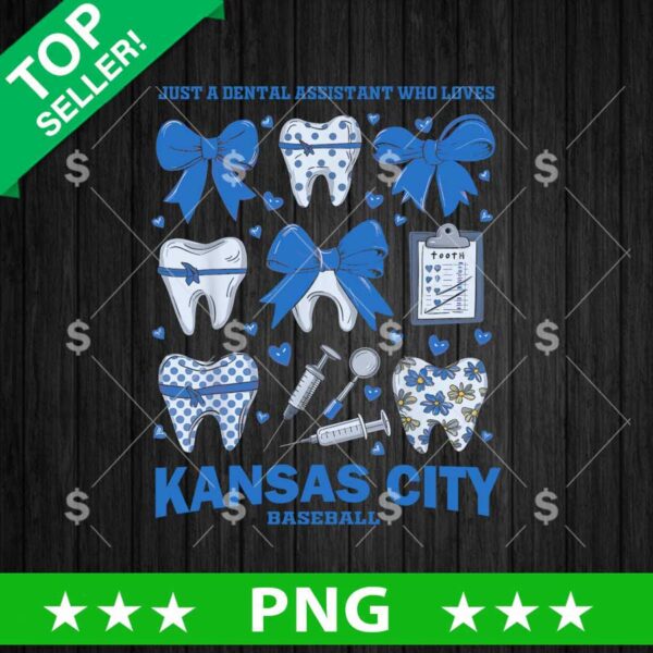 Just A Dental Assistant Who Loves Kansas City Baseball PNG