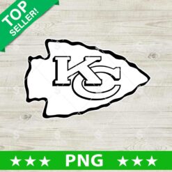 Kc Chiefs Black White Logo PNG